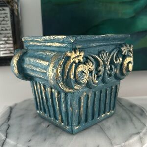 French Country Inspired Decorative Crock Planter